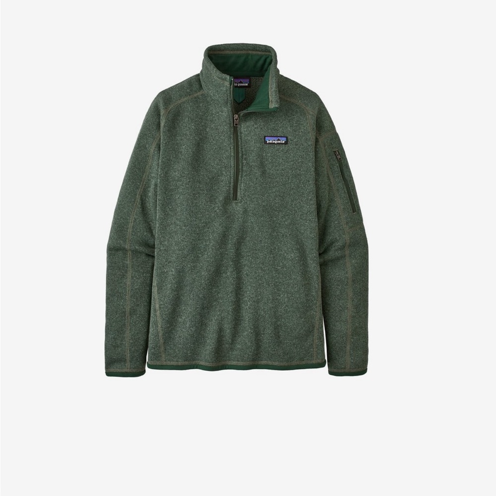 NEW Women 1/4 Zip Up Better Sweater - Green